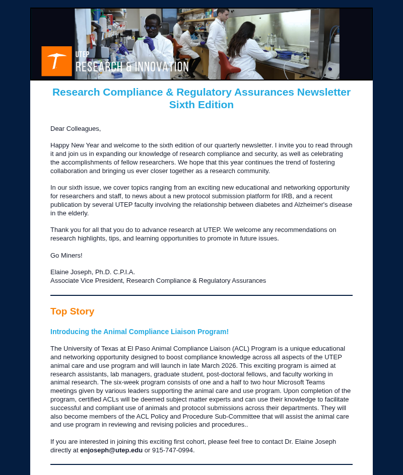 RCRA Newsletter Sixth Edition